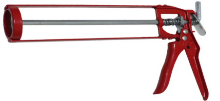Pistola de calafateo de metal sellador de silicona de 300 ml - Aplicador esqueleto de 10,5 "para cartucho de sellador de silicona